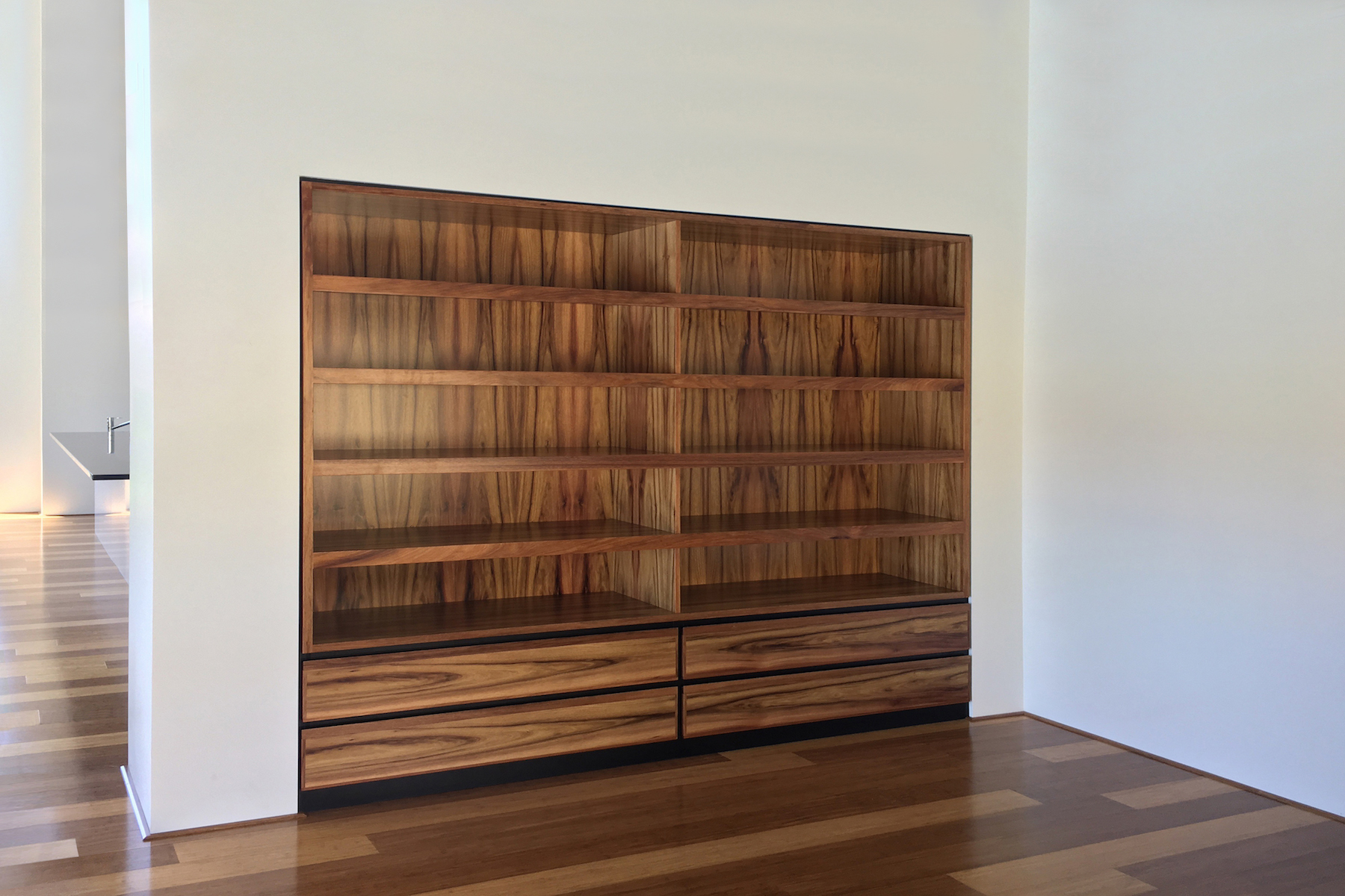 built in bookshelves